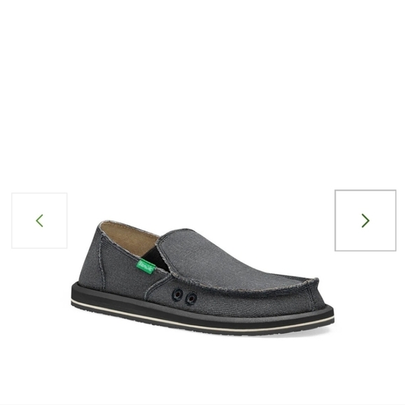 Sanuk NIH Dark Gray Sidewalk Surfer Slipon Sz. 8 Shoes - Picture 1 of 15